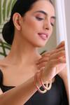 Buy_Swabhimann Jewellery_Stone Embellished Bangles (Set of 2)_at_Aza_Fashions