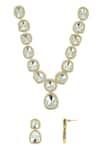 Buy Ishhaara Gold Plated Diamonds, Stones Polki Embellished Necklace Set Online at Aza Fashions Buy_Ishhaara_Gold Plated Diamonds, Stones Polki Embellished Necklace Set _Online_at_Aza_Fashions