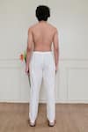 Shop_Shreyansh Designs_Off White Cotton Silk Blend Solid Pant _at_Aza_Fashions