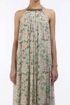 Nikasha_Grey Halter Maxi Dress For Women_Online_at_Aza_Fashions