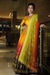 Buy_The Royaleum_Multi Color Gajji Silk Maheshi Embroidered Anarkali With Dupatta_at_Aza_Fashions