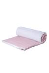 Buy_H2H_Pink Linen Victoria Stripe Print Bed Cover Set_Online_at_Aza_Fashions