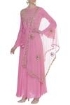 Buy_Nazaakat By Samara Singh_Pink Embroidered Kurta With Dupatta_at_Aza_Fashions