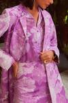 Shop_Ankita Dharman_Pink Iris Blazer And Skirt Co-ord Set_at_Aza_Fashions