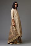Kora_Off White Cotton, Silk, Chanderi Gota Patti, Sequins, Embroidered Kurta Set _at_Aza_Fashions
