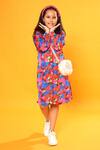 Littlecheer Multi Color Viscose, Satin Butterfly Print Shirt Dress Online at Aza Fashions Littlecheer_Multi Color Viscose, Satin Butterfly Print Shirt Dress _Online_at_Aza_Fashions
