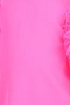 Buy_The little celebs_Pink Imported Crepe Plain Round Neck Dress _Online_at_Aza_Fashions