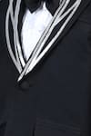 Buy_The Little Celebs_Black Crepe, Satin Solid Tuxedo Set _Online_at_Aza_Fashions