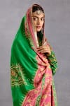 Buy_Torani_Green Slub Silk Digital Print Bhagalpuri Rang Naaz Zeenat Doshala  _Online_at_Aza_Fashions
