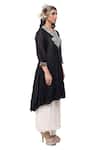 Neeta Bhargava Black Cotton Silk Embroidered Kurta And Pant Set Online at Aza Fashions Neeta Bhargava_Black Cotton Silk Embroidered Kurta And Pant Set _Online_at_Aza_Fashions