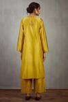 Shop_Torani_Yellow Chanderi Kurta Set_at_Aza_Fashions