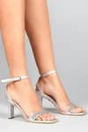 Kaltheos_Silver Embellished Camilla Square Toe Heels _Online_at_Aza_Fashions