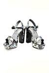 Buy_Foot Fuel_Black Ashy Marble Print Heels _at_Aza_Fashions