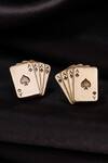 Buy_Cosa Nostraa_Gold Aces Rule Collar Tips_at_Aza_Fashions