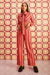 Buy_Betrue_Red Happy Striped Wide Legged Pant _at_Aza_Fashions