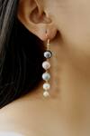 Shop_Do Taara_Multi Color Pearls Drop Earrings _at_Aza_Fashions