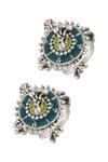 Buy_Tribe Amrapali_Multi Color Enamel Rangoli Ghungroo Toe Ring - Single Pc _at_Aza_Fashions
