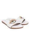 Buy_Kkarma_White Embellished Nazar Sliders _at_Aza_Fashions