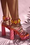 Buy_House Of Prisca_Multi Color Embroidered Flora Heels_at_Aza_Fashions
