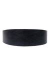 Buy_Trov_Black Plain Vera Leather Belt _at_Aza_Fashions