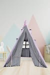 Buy My Gift Booth Black Cotton Print Chevron Teepee Tent at Aza Fashions Buy_My Gift Booth_Black Cotton Print Chevron Teepee Tent_at_Aza_Fashions