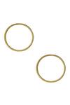 Buy_Aaree Accessories_Gold Plated Circular Shape Hoops_at_Aza_Fashions