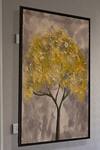 Buy_H2h_Yellow Canvas Textured Autumn Tree Painting_at_Aza_Fashions