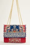 Buy_The Garnish Company_Red Airi Japanese Floral Print Sling Bag _at_Aza_Fashions