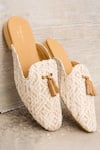 Buy_Coral Haze_Beige Mason Web Back Open Mules _at_Aza_Fashions