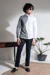 Buy_Abkasa_White Cotton Metropolitan Shirt _at_Aza_Fashions