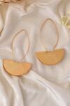 Buy_Ishhaara_Gold Plated Taco Shaped Dangler Earrings _at_Aza_Fashions