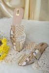 Buy_Miar Designs_Ivory Thread Naura Embellished Mules _at_Aza_Fashions