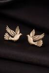 Buy_Cosa Nostraa_Gold Flying Bird Collar Tips_at_Aza_Fashions