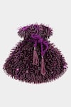 Buy_Aanchal Sayal_Purple Embroidered Jelena Holographic Potli Bag _at_Aza_Fashions