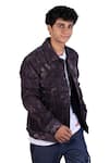 Buy_Theorem_Black Cotton Denim Tie Dye Jacket  _at_Aza_Fashions