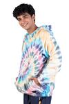 Buy_Theorem_Multi Color Cotton Tie Dye Hoodie  _at_Aza_Fashions