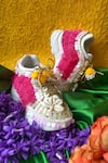 Buy_Chal Jooti_White Embellished Bohemian Butterfly Wedding Sneakers _at_Aza_Fashions