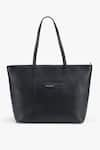 Shop_Tan & Loom_Black Textured 365 Days Tote Bag _at_Aza_Fashions