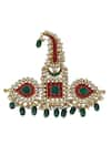 Buy_Riana Jewellery_Red Jadtar Bead Drop Kalangi _at_Aza_Fashions