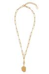 Buy_Mnsh_Gold Plated Virgo Zodiac Charm Long Pendant Necklace_at_Aza_Fashions