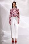 Buy_Betrue_White Handloom Cotton Kashan Print Shirt _at_Aza_Fashions