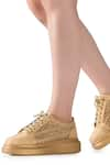 Buy_Anaar_Gold Embellished Empress Sneakers _at_Aza_Fashions