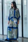 Buy_Leh Studios_Blue Viscose Printed Kite Flared Pant _at_Aza_Fashions