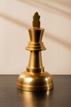 Buy_S.G. Home_Gold Metal Check Mate King Accent_at_Aza_Fashions