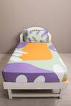 Buy_Kyoona_Purple 100% Cotton Printed The Matisse Meets Memphis Bedsheet Set_at_Aza_Fashions