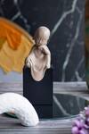 Buy_H2h_Beige Polyresin Baby Monk Sculpture_at_Aza_Fashions