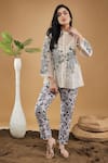 Buy_Soup By Sougat Paul_Multi Color Linen, Handloom Cotton Applique, Yasmin Shirt Top With Pant _at_Aza_Fashions