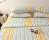 Buy_House This_Tortoise Finds His Home Cotton Striped Dohar Cover_at_Aza_Fashions