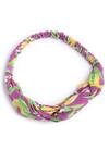 Buy_Tiber Taber_Purple Printed Mango Twist Knot Headband_at_Aza_Fashions