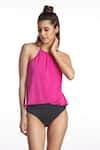 Buy_Kai Resortwear_Pink Round Modest Mermaid Swimsuit  _at_Aza_Fashions